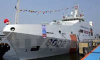 Meerespolizei von Vietnam und Indien üben Rettung auf dem Meer