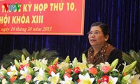 Vize-Parlamentspräsidentin Tong Thi Phong trifft Wähler in der Provinz Dak Lak