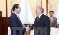 Staatspräsident Tran Dai Quang trifft den kanadischen Botschafter David Devine