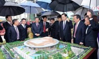 Der Vorsitzende des chinesischen Volkskongresses besucht das Bauprojekt  “Der Freundschaftspalast"