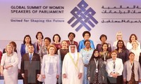 Eröffnung des Gipfels der internationalen Parlamentspräsidentin in Abu Dhabi 