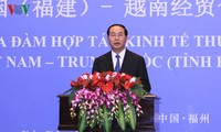 Staatspräsident Tran Dai Quang nimmt am Forum „Ein Gürtel, eine Straße” in China teil