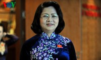Vize-Staatpräsidentin Dang Thi Ngoc Thinh empfängt die Delegation der Unternehmer