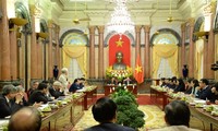 Verstärkung der Zusammenarbeit zwischen dem Staatspräsidenten und der vaterländischen Front Vietnams