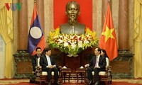 Staatspräsident Tran Dai Quang empfängt den laotischen Premierminister Thongloun Sisoulith