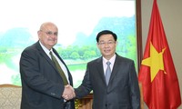 Vize-Premierminister Vuong Dinh Hue empfängt Botschafter aus den USA und Brasilien