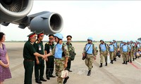 Die 2. Gruppe der vietnamesischen Blauhelme beginnen den Einsatz für UN-Friedensmission