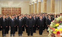 Der nordkoreanische Staatschef Kim Jong-un besucht den Kumsusan-Palast der Sonne 
