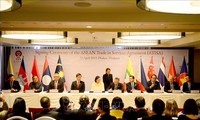 Verabschiedung des Handels- und Dienstleistungsabkommens der ASEAN