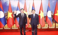 Parlamentspräsident Vuong Dinh Hue beendet seinen Besuch in Laos 