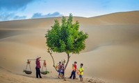 Entdeckung der Schönheit der Sandhügel von Nam Cuong in der Provinz Ninh Thuan