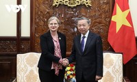 Staatspräsident To Lam empfängt die schwedische Botschafterin zum Abschiedsgespräch