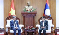 Staatspräsident To Lam trifft den laotischen Parlamentspräsidenten Saysomphone Phomvihane