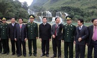 Chủ tịch nước Trương Tấn Sang làm việc tại tỉnh Cao Bằng