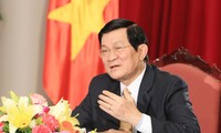 Chủ tịch nước Trương Tấn Sang làm việc tại huyện Đại Lộc, tỉnh Quảng Nam