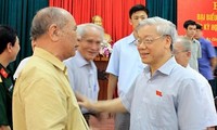 Tổng Bí thư Nguyễn Phú Trọng tiếp xúc cử tri quận Ba Đình và Hoàn Kiếm, Hà Nội