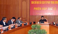 Chủ tịch nước Trương Tấn Sang chủ trì phiên họp cải cách tư pháp 