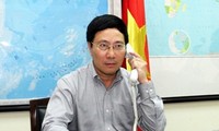 Phó Thủ tướng, Bộ trưởng Ngoại giao Việt Nam điện đàm với Bộ trưởng Ngoại giao Pháp 