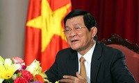 Chủ tịch nước Trương Tấn Sang tiếp đại sứ trình quốc thư
