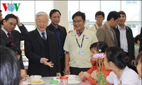 Tổng Bí thư Nguyễn Phú Trọng dự Ngày hội đại đoàn kết toàn dân tại Thái Nguyên