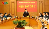 Chủ tịch nước Trương Tấn Sang chủ trì phiên họp Ban chỉ đạo Cải cách tư pháp Trung ương thứ 17
