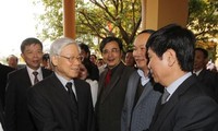 Tổng Bí thư Nguyễn Phú Trọng thăm làm việc tại huyện Lệ Thủy, tỉnh Quảng Bình 