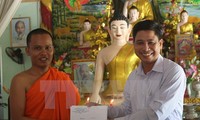 Ban Chỉ đạo Tây Nam bộ chúc tết Chol Chnam Thmay đồng bào Khmer tại Hậu Giang