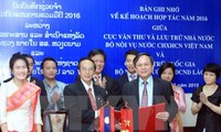 Việt Nam - Lào hợp tác trên lĩnh vực văn thư lưu trữ 