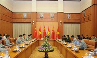 Đại tướng Phùng Quang Thanh tiếp Đoàn đại biểu Trường Đại học Quốc phòng Quân GPND Trung Quốc