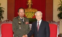 Tổng Bí thư Nguyễn Phú Trọng tiếp Bộ trưởng Quốc phòng Campuchia 