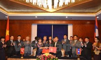 Hội đàm cấp cao giữa Bộ Tư pháp hai nước Việt Nam - Lào 