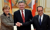 Лидеры ФРГ, Франции и Украины призывают к выполнению Минских соглашений