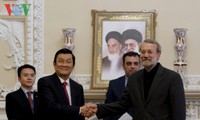 Президент СРВ встретился со спикером Парламента и председателем Совета по целесообразности Ирана