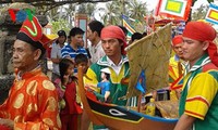 В уезде Лишон проводится церемония угощения и проводов солдат-защитников островов Хоангша