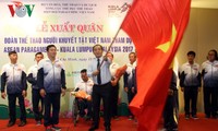 Церемония проводов вьетнамских спортсменов в Малайзию для участия в Para Games-2017