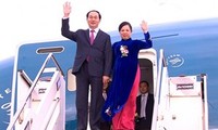 Президент Вьетнама с супругой отбыли из Ханоя в Индию с государственным визитом
