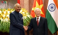 Нгуен Фу Чонг председательствовал на церемонии официальной встречи президента Индии Рама Натха Ковинда