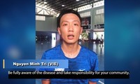  Первый игрок футзала Вьетнама был выбран для участия в пропагандистской кампании по борьбе с эпидемией COVID – 19