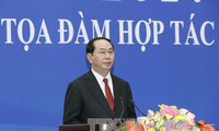 Presiden Vietnam, Tran Dai Quang menghadriri Simposiun kerjasama ekonomi dan perdagangan Vietnam-Tiongkok