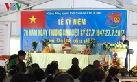 Pembukaan pacara memperingati ultah ke-70 Hari Prajurit Disabilitas dan Martir Vietnam (27/7) diadakan di Republik Federasi Jerman
