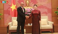 Ketua MN Vietnam, Nguyen Thi Kim Ngan menerima Dubes Kuba, Hermenio Lopez