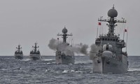 AS, Jepang dan Republik Korea melakukan latihan perang di laut