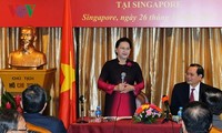 Ketua MN Vietnam, Ibu Nguyen Thi Kim Ngan mengunjungi Kedubes Vietnam untuk Singapura