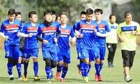 Tim Sepak Bola U23 Vietnam datang ke Tiongkok untuk menyiapkan babak final Sepak Bola U23 Asia
