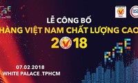 Upacara pengumuman dan pemberian gelar Barang Vietnam yang berkualitas tinggi tahun 2018 bagi 640 badan usaha