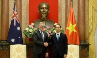 Presiden Vietnam, Tran Dai Quang menerima Ketua Majelis Rendah Australia, Tony Smith