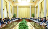 Presiden Vietnam, Tran Dai Quang menerima delegasi Komite Ekonomi Jepang-Vietnam Keidanren