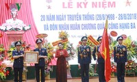 Upacara memperingati  ultah  ke-20 Hari Berdirinya  Polisi Laut Vietnam