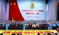 Upacara penutupan Kongres ke-12 Serikat Buruh Vietnam