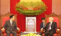 Sekjen, Presiden Vietnam, Nguyen Phu Trong menerima delegasi Partai Komunis Jepang